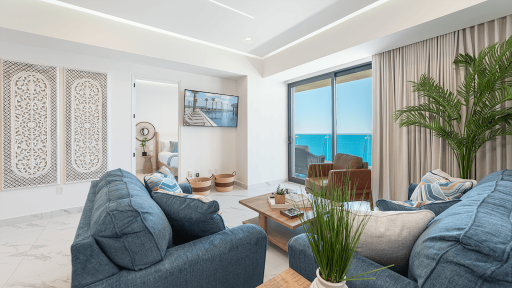R1701 Beachfront 3BR Condo with Dual Balcony Access & Spacious Open Living
