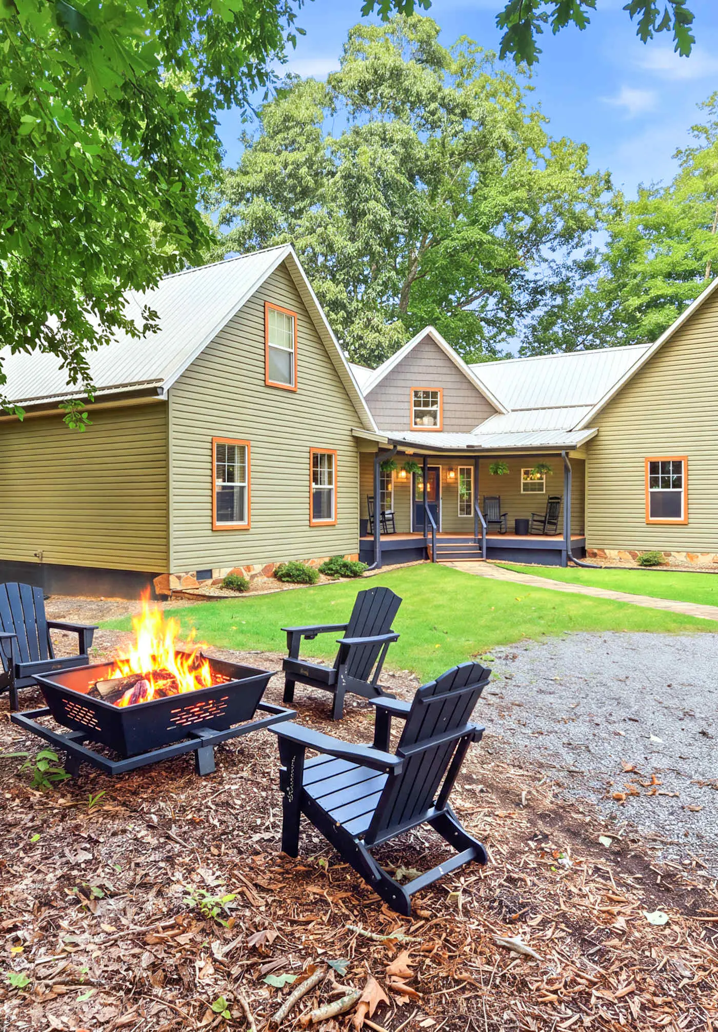 Great for gatherings, hot tub, sauna, gas grill, firepit, gameroom, outdoor seating
