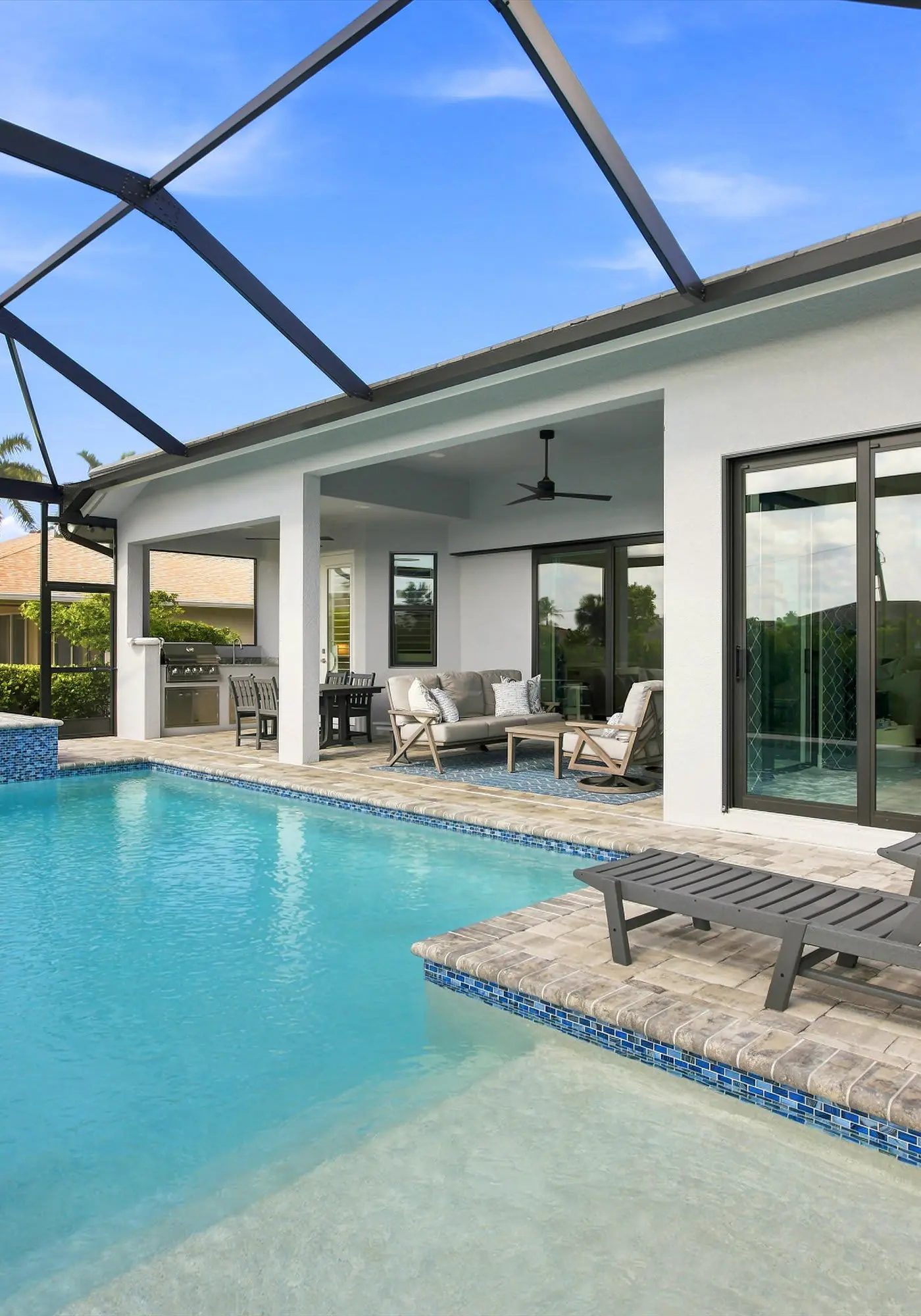 Gorgeous 3 Bedroom Marco Island Home with Private Pool and Outdoor Kitchen