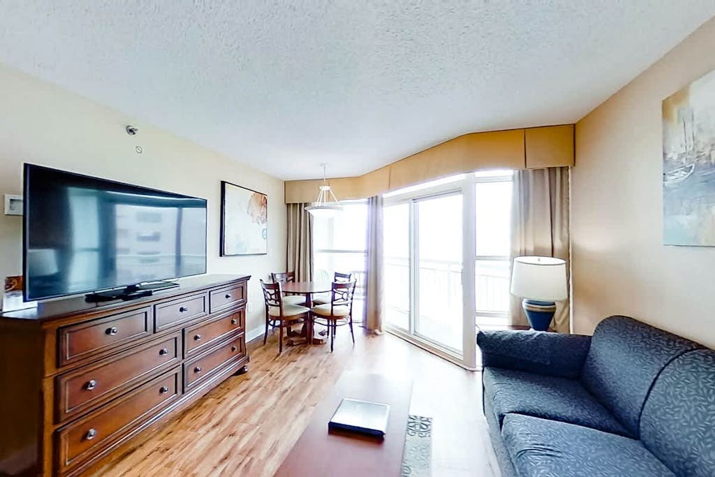 Your perfect Myrtle Beach getaway starts here! Welcome to this spacious, comfortable 1-bedroom, 1-bath condo at the Carolinian Beach Resort, offering beautiful partial ocean views from the 17th floor and everything you need for a relaxing beach vacation.