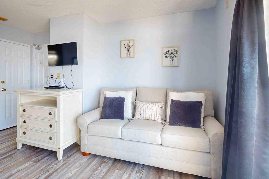 9th Floor Ocean View Dog & Snowbird Friendly Studio -Shared Pool/Hot Tub, WiFi