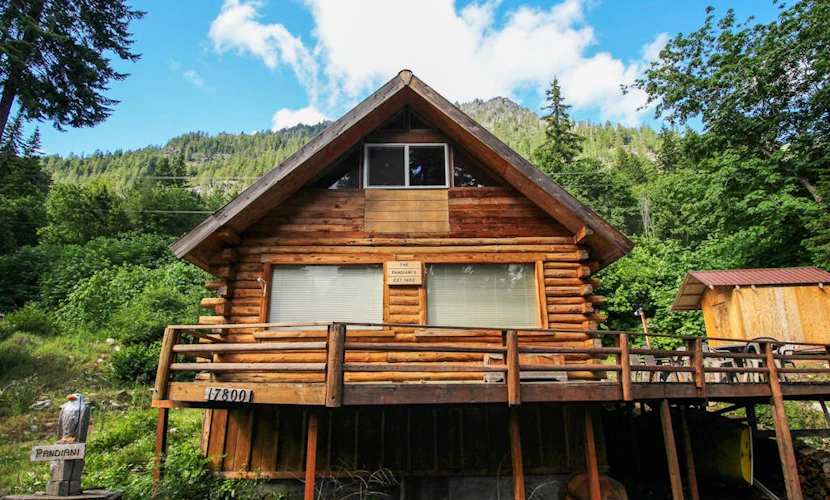 Cozy, dog-friendly cabin w/ a great deck, partial lake views, & beach access