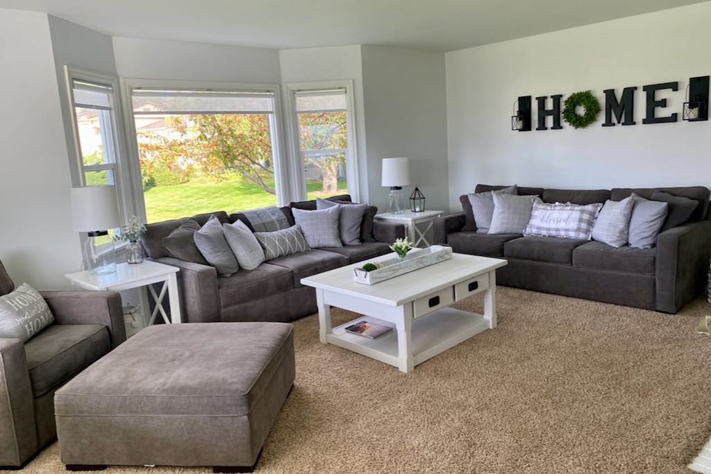 Family-friendly home with a private heated pool, hot tub and gas grill