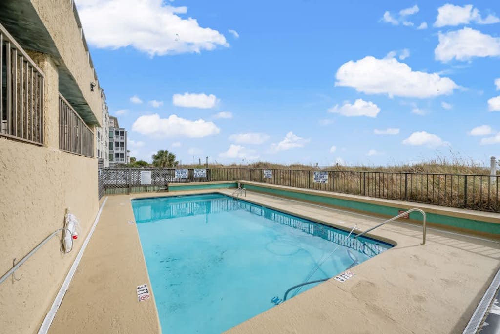 Welcome to Sea Castle 1G, your perfect ocean view getaway in the heart of North Myrtle Beach's beautiful Crescent Beach! This spacious 3 bedroom, 2 bathroom condo offers beautiful views of the Atlantic Ocean and comfortably accommodates up to 6 guests with one king sized bed, one queen sized bed, and two twin beds. Whether you're planning a family vacation, golf trip, or relaxing beach getaway with friends, this beautifully appointed condo offers everything you need for an unforgettable stay.