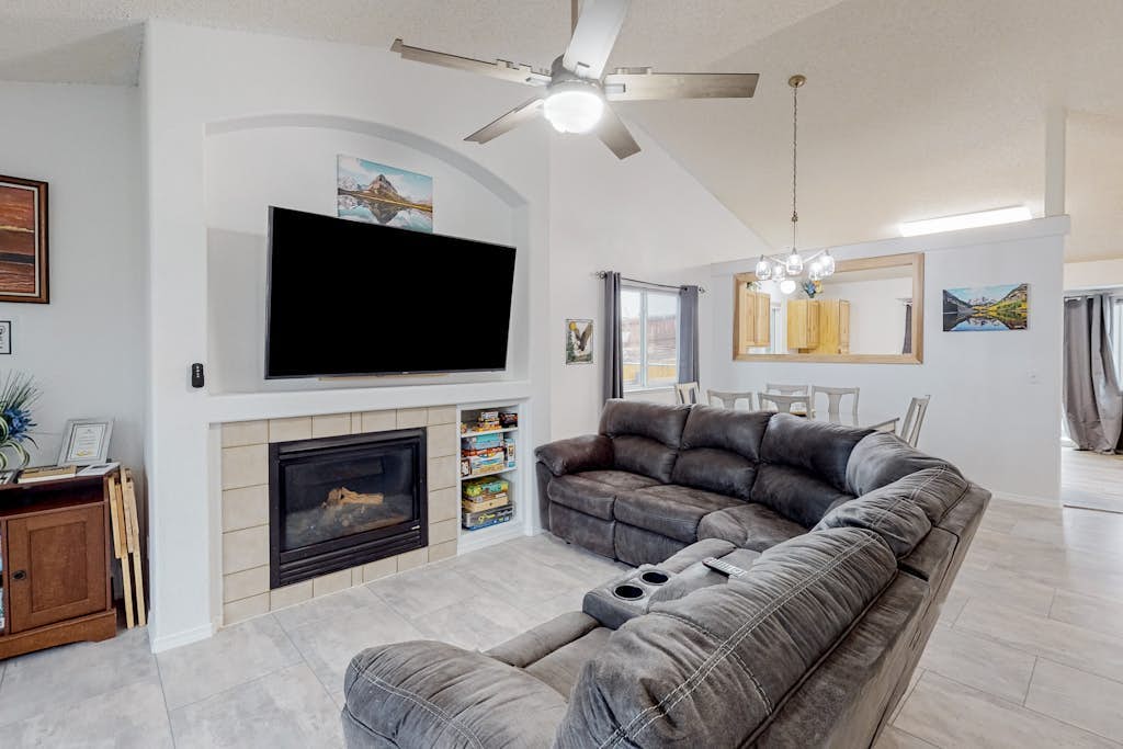 Dog-friendly home with sunset/mountain view & fireplace - near USAFA/Fort Carson