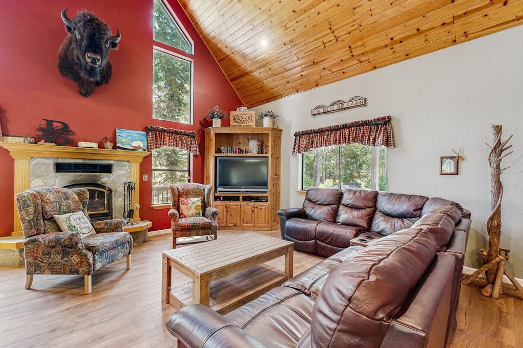 Rustic cabin with WiFi, washer/dryer, multiple decks, & beautiful forest views