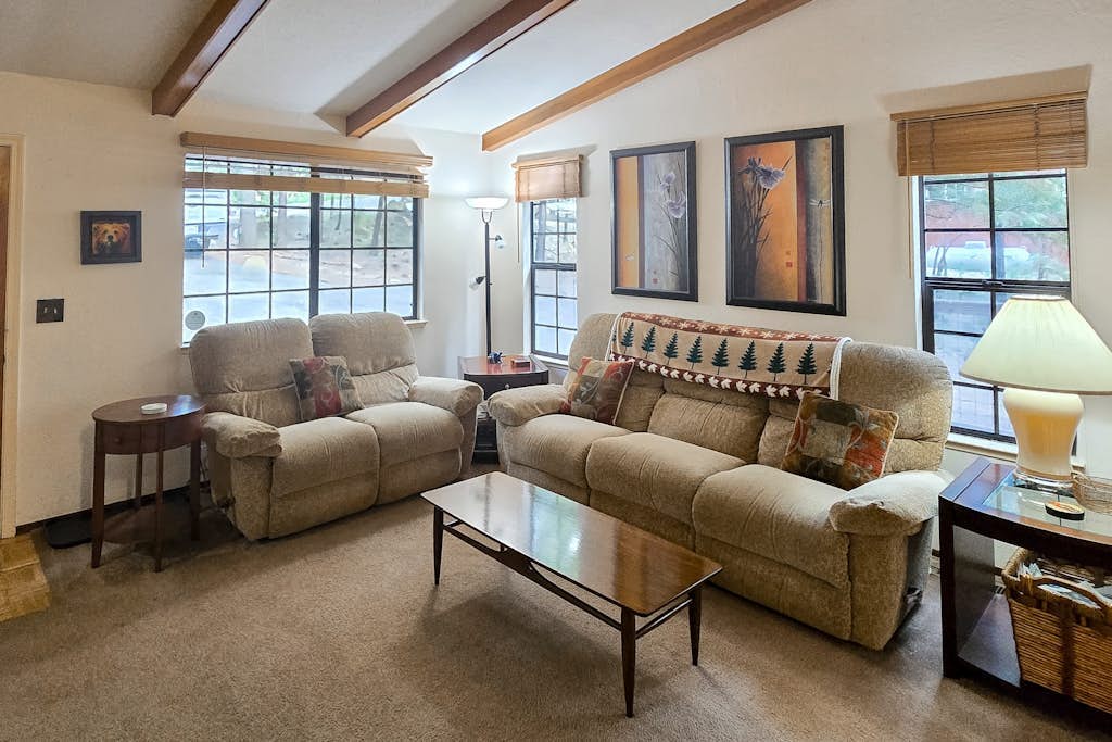 Cozy cabin with central AC & fireplace -  near hiking, skiing & wine tasting