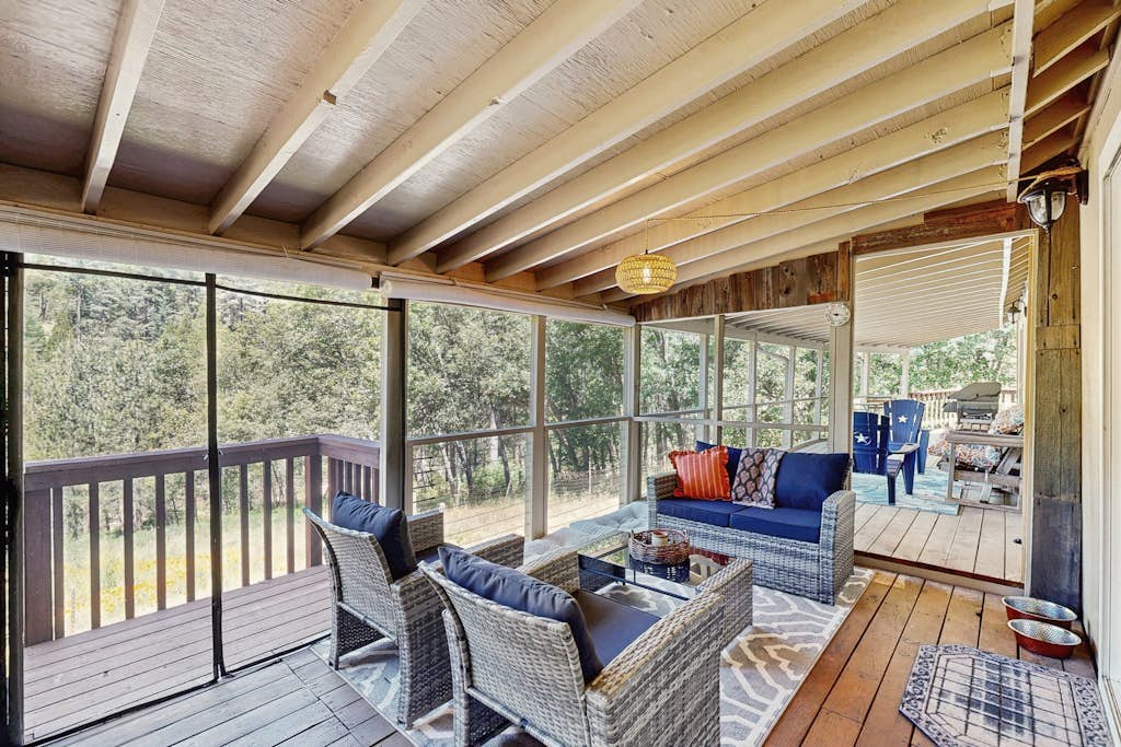 Family Friendly Cabin w/ Meadow View, Hot Tub, Large Deck, WiFi & Private W/D