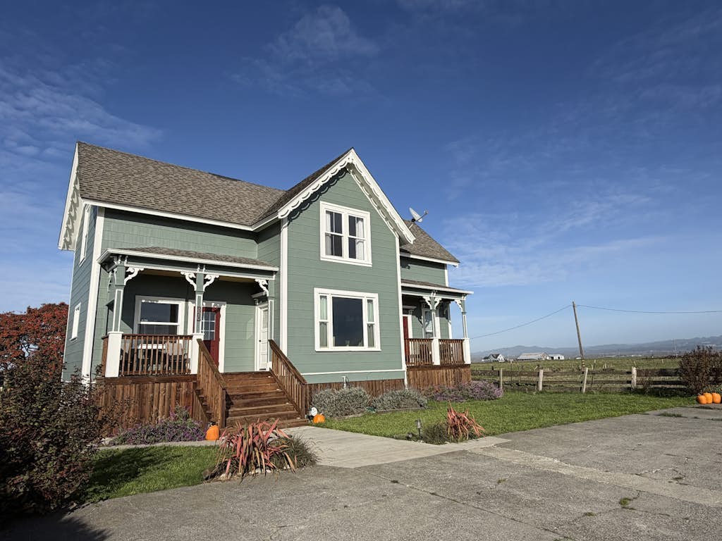 19th-century homestead on an organic dairy farm with gorgeous gardens & views
