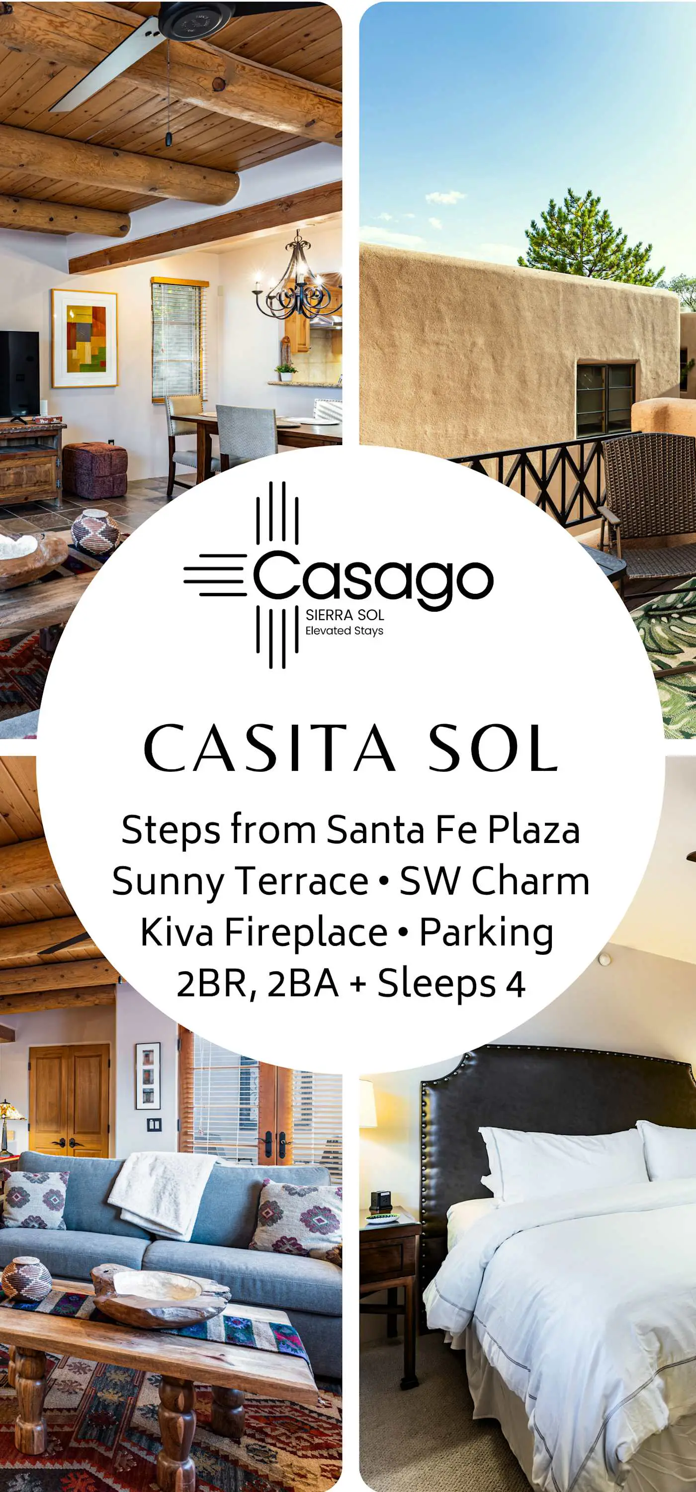 Casita Sol - Walk to Plaza, AC, Adobe Condo